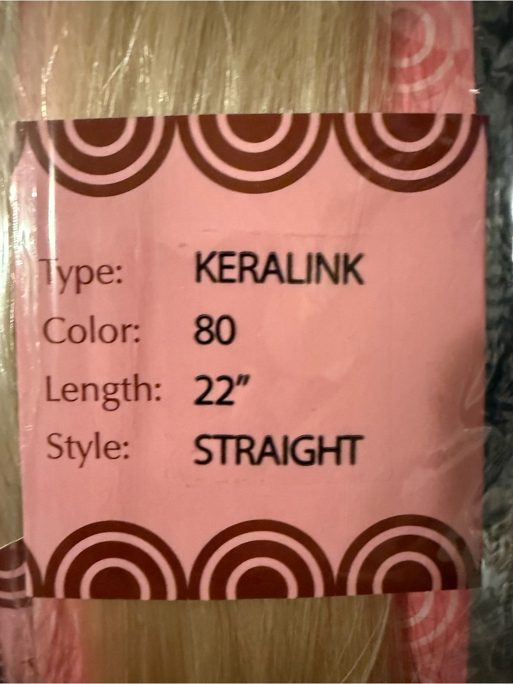 Donna Bella Kera-Link Straight #12N Cool Platinum Blonde - 22" - Picture 7 of 8